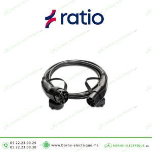 Câble de charge Ratio 32A 22KW Type 2 5M Casablanca Maroc