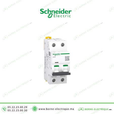 Disjoncteur SCHNEIDER iC60 2P 25A A9F74225 Casablanca Maroc