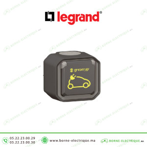 Prise de recharge pour véhicule électrique Legrand Plexo Green'up Access IP55 anthracite 069785L Casablanca Maroc